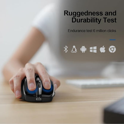 TECKNET Wireless Mouse Rechargeable 4800 DPI Silent USB A & Bluetooth Mouse 6 - Image 7