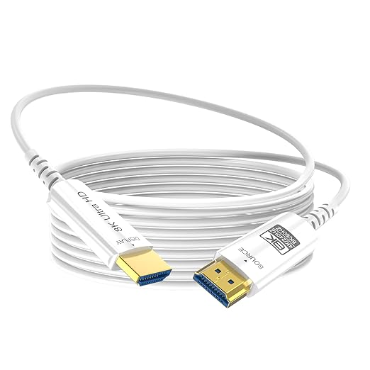 8K Fiber Optic HDMI Cable 165 FT, 8K@60Hz 4K@240Hz, Thin Extra Long HDMI Cable by DGHUMEN