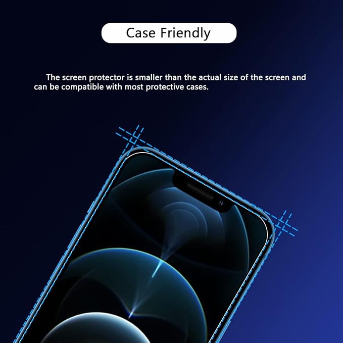Blue Light Screen Protector for iPhone 12 Pro Max Eye Protection HD Clear Blue - Image 7