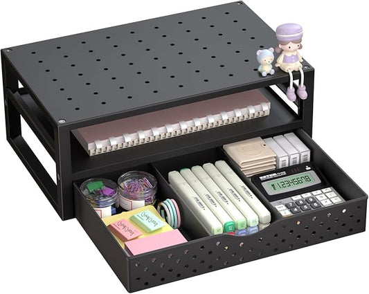 WALI Monitor Stand Riser with Drawer, Desk Organizers and Accessories by WALI