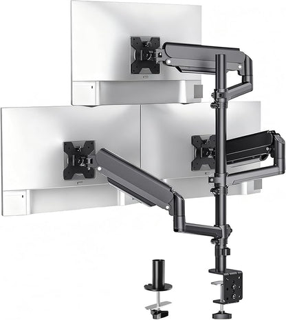 WALI Triple Monitor Mount for 17-32 Inch Screens, Full Adjustable 3 Monitors by WALI