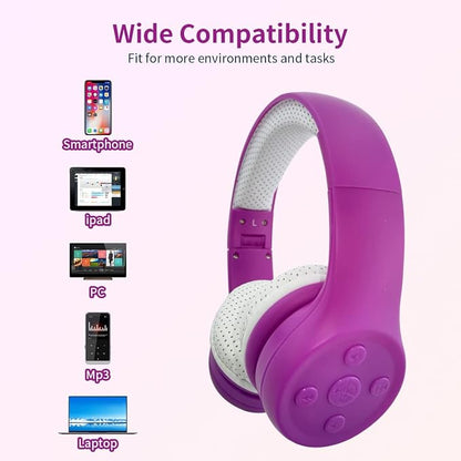 Girls Wireless Headphones, 5 Button Easy Use, 93db Volume Limited - Image 6