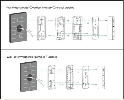 Wyze Lifestyle Video Doorbell Camera v2 Wedge Kit, 3 Mounting Bracket, - Image 9