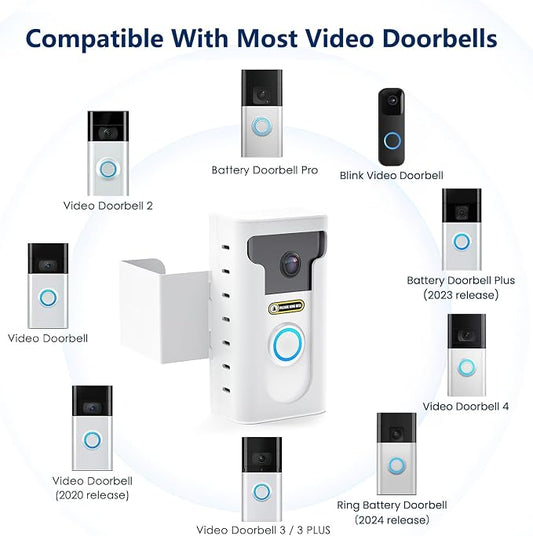 KIMILAR 2024 Upgrade Anti-Theft Video Doorbell Mount, Not Block Doorbell Motion - Image 2