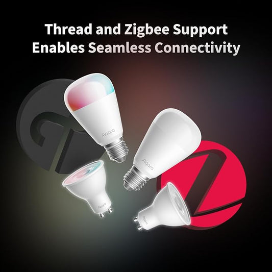 Aqara Thread/Zigbee Smart LED Light Bulb T2 E26, Tunable White, 75W Equivalent - Image 2