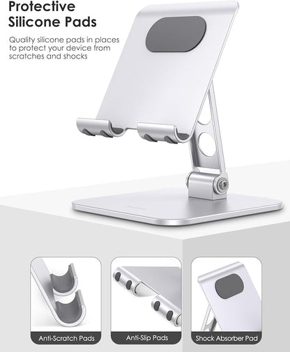 OMOTON Upgraded Adjustable Tablet Stand Holder, Heavy Duty Foldable Portable - Image 4