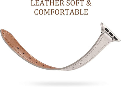 Charlam Slim Leather Band Compatible - Image 3