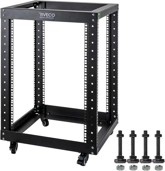 RIVECO 15U Server Rack Floor Standing Open Frame by RIVECO