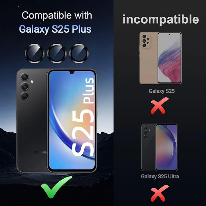 Korecase for Galaxy S25 Plus Camera Lens Protector, 9H Tempered Glass Anti - Image 2