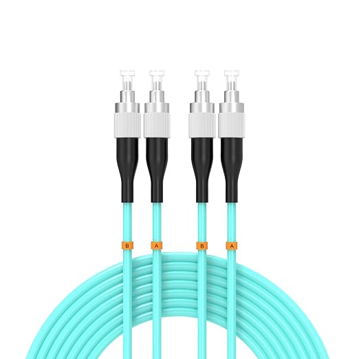 FC/UPC-FC/UPC Fiber Patch Cable OM3 5Meter/17ft 10GB Multimode Jumper Duplex by Buacoz
