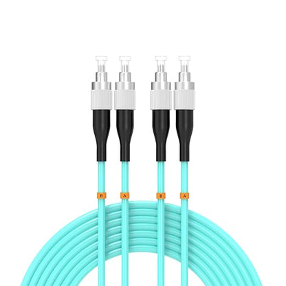 FC/UPC-FC/UPC Fiber Patch Cable OM3 2.5Meter/8ft 10GB Multimode Jumper Duplex by Buacoz