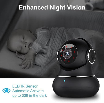 litokam 2K Indoor Camera, 360 Pan/Tilt Home Security Cameras - Image 3