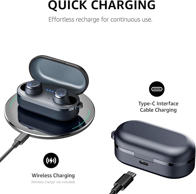 TOZO T10 Wireless Earbuds Bluetooth 5.3 Headphones, App Customize EQ, Ergonomic - Image 7