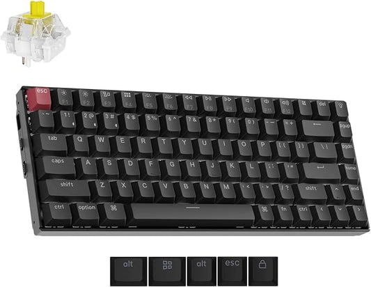 Keychron K2 75% Layout QMK Wireless and Wired Options Mechanical Keyboard Super by Keychron