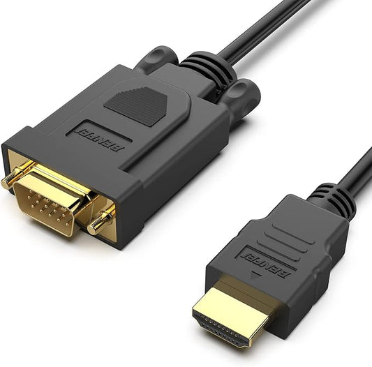 BENFEI HDMI to VGA 15 Feet Cable, Uni-Directional HDMI to VGA Cable Compatible by BENFEI