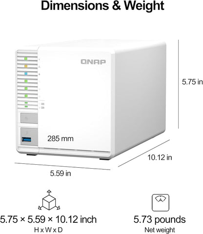 QNAP TS-364-8G-US 3 Bay High-Performance Desktop NAS - Image 2