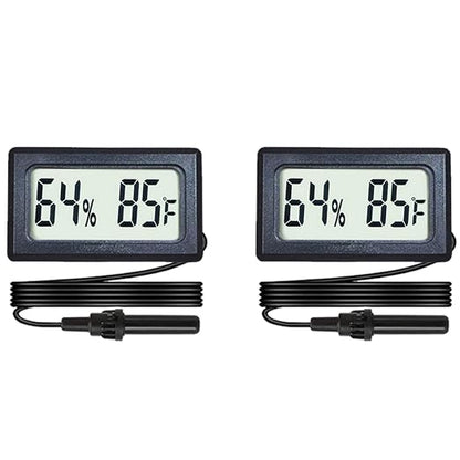 2-Pack Mini Digital Hygrometer Thermometer Gauge by BuynowonVeanic