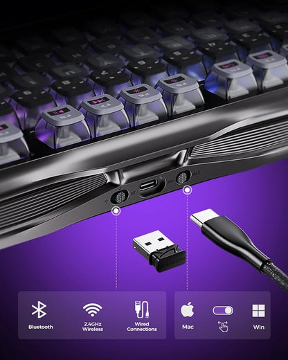 GravaStar Mercury K1 Pro Wireless Mechanical Gaming Keyboard, 75% Layout RGB - Image 9