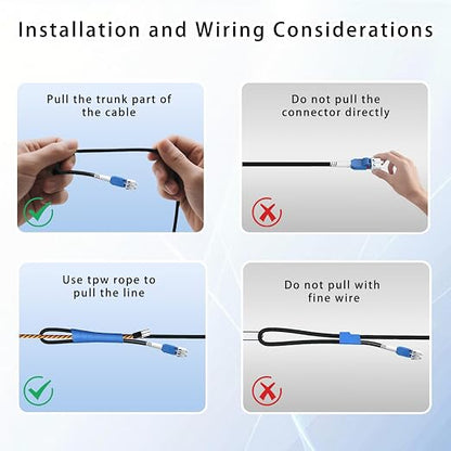 30M/98FT Outdoor Armored LC to LC Fiber Optic Cable, 4 Core OS2 Single Mode - Image 5
