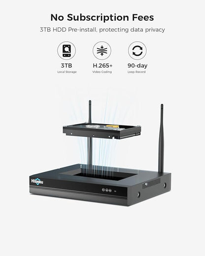 Hiseeu 5MP Wireless Security Camera System - Image 9