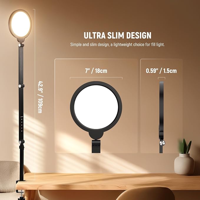 NEEWER Basics 18W 7" Desk Ring Light - Image 8