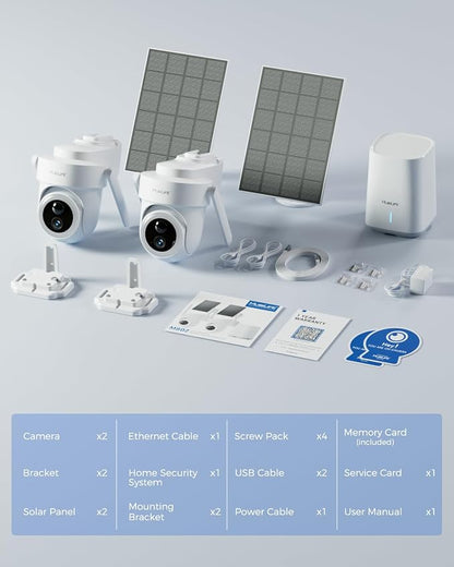 MUBILIFE 4K Security Cameras Wireless Outdoor, No Subscription, 8MP Solar - Image 9