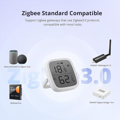 SONOFF Zigbee Indoor Temperature Humidity Sensor, SNZB-02D LCD Wireless Smart - Image 7