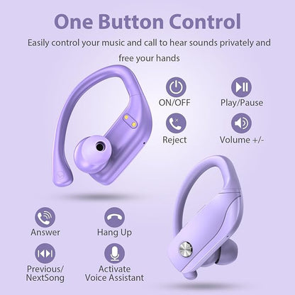 bmanl Wireless Earbuds Bluetooth Headphones 48hrs Play Back Sport Earphones - Image 4