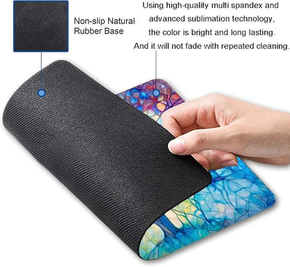Mouse Pad, Cute Mouse Mat for Women, Square Waterproof Non-Slip Rubber Base - Image 2
