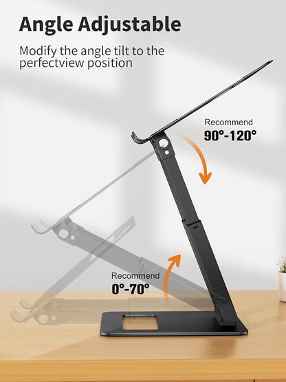 tounee Laptop Stand for Desk Adjustable Height, Telescopic Computer Stand - Image 4