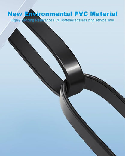 Yauhody CAT 8 Ethernet Cable, High Speed 40Gbps 2000MHz Flat SFTP Network Cable - Image 9