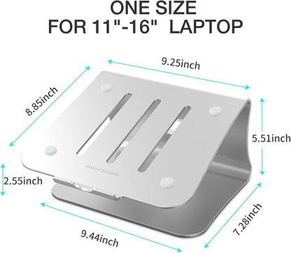 Laptop Stand, Aluminum Notebook Holder Riser Heat-Vent - Image 2
