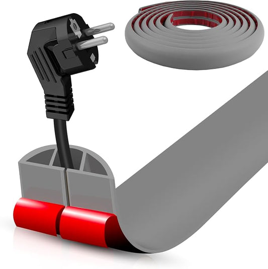 Floor Cord Cover Self Adhesive Cord Hider, 10FT Cable Management, Extension by DBHXXMB-HH