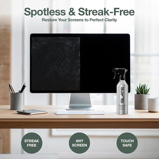 Slate Screen Cleaner Spray and Microfiber Cloth - Image 2