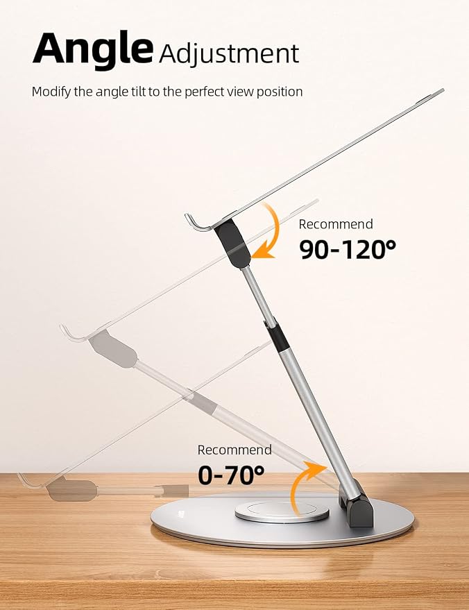 Nulaxy Telescopic 360 Rotating Laptop Stand - Image 4
