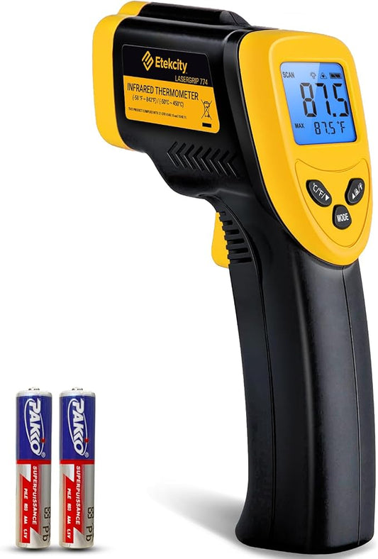 Etekcity Infrared Thermometer Laser Temperature Gun 774, Meat Food Candy Oven by Etekcity