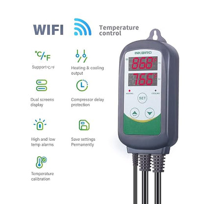 Inkbird WiFi ITC-308 Digital Temperature Controller Thermostat Remote - Image 2