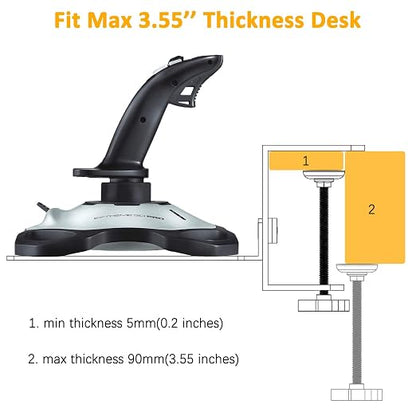 HTLAKIKJ Desk Mount for Flight Sim Joystick-Compatible - Image 5