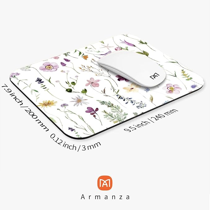 Square Mouse Pad Beautiful Flowers Plants, Personalized Premium-Textured Custom - Image 2