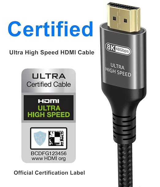 10K 8K 4K HDMI Cable 48Gbps 20 FT, Certified Ultra High Speed HDMI® Cable 4K - Image 2