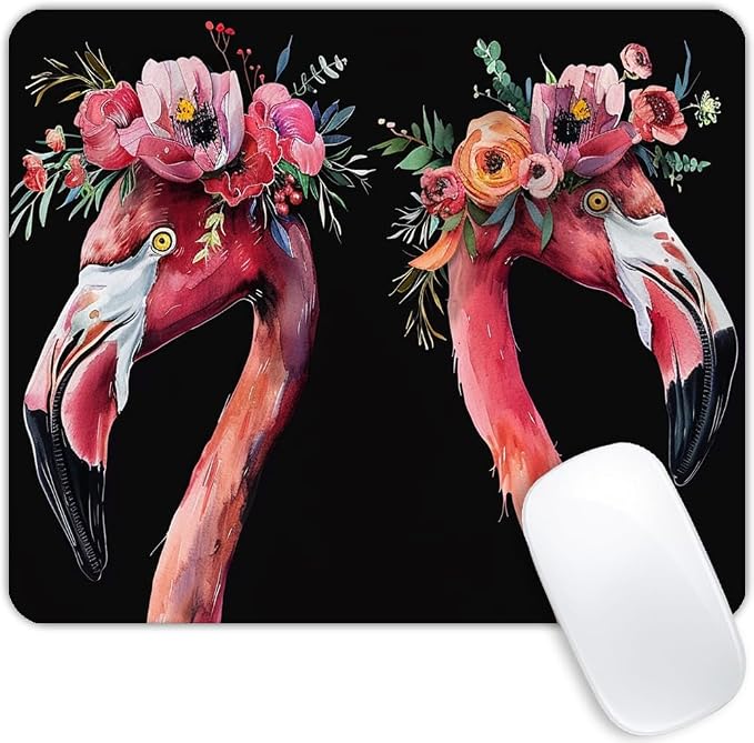 Square Mouse Pad Flamingo-1, Gaming Mouse Pads by Goodsprout