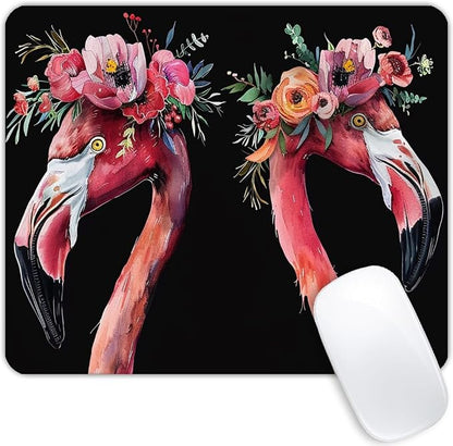Square Mouse Pad Flamingo-1, Gaming Mouse Pads by Goodsprout