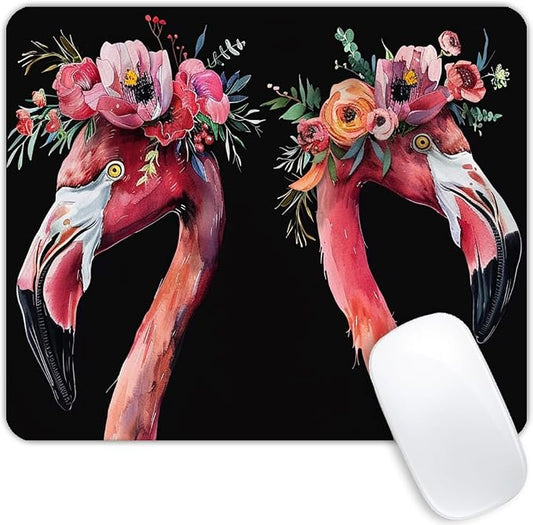 Square Mouse Pad Flamingo-1, Gaming Mouse Pads by Goodsprout