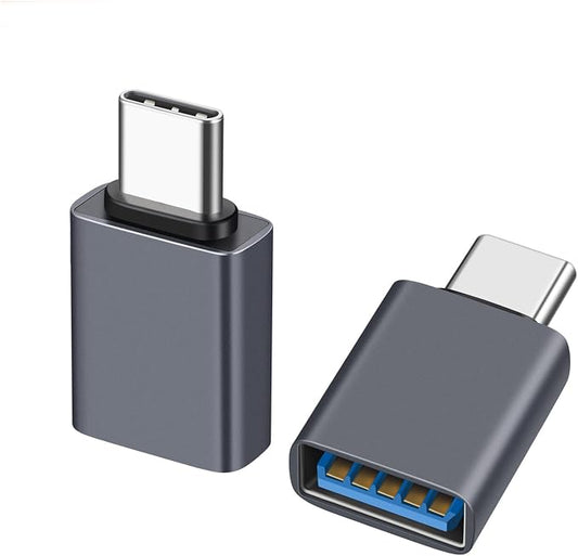 USB C Male to USB A Female Adapter, USB 3.2 GEN2 10Gbps High-Speed Data PD 60W by TAIBEYOR
