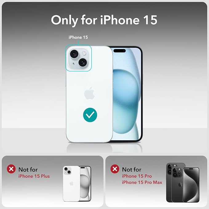ESR 3+1 Pack for iPhone 15 Screen Protector, 3 Tempered-Glass Screen Protector - Image 9