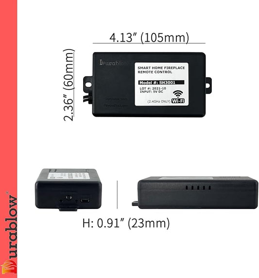 Durablow SH3001 On/Off WiFi Gas Fireplace Remote Control - Image 2