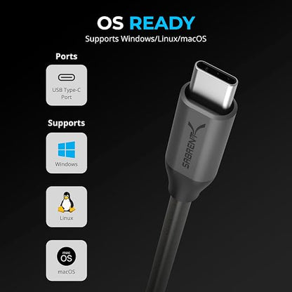 SABRENT USB-C to DB9 Serial RS-232 Adapter Cable 6FT, Prolific PL2303GS Chipset - Image 4