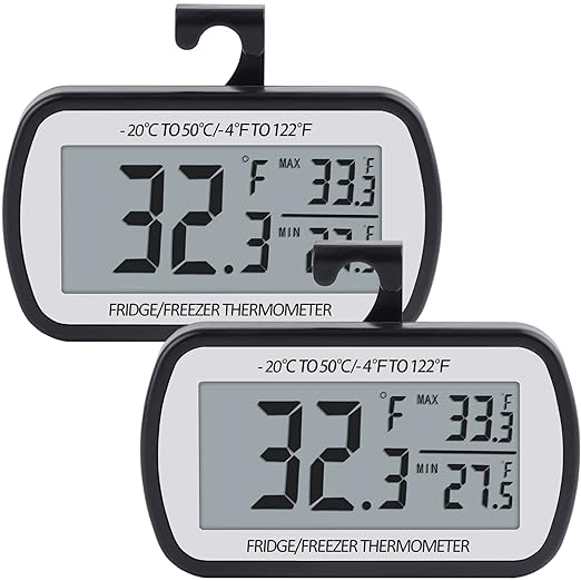 AEVETE Refrigerator Thermometer Digital Fridge Freezer Thermometer by AEVETE