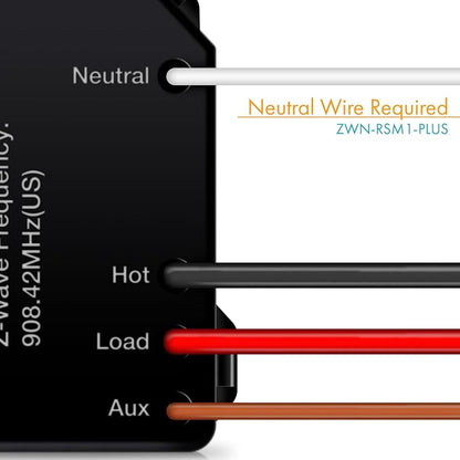Z-Wave Plus Relay, Hidden Smart Switch Wireless Remote Control to Lights and - Image 2