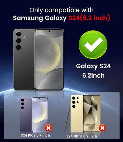 Magnetic for Samsung Galaxy S24 Case Slim Soft Silicone Bumper Shockproof - Image 2